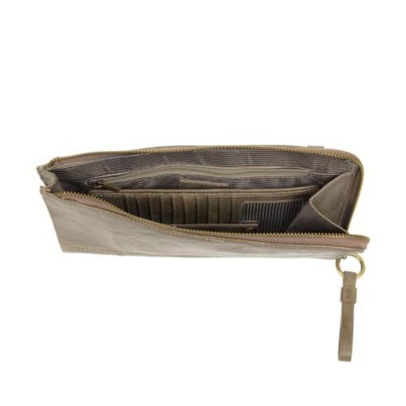 Distressed Metallic Karina Convertible Wristlet & Wallet :> - Picture 3 of 5